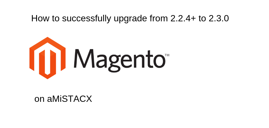 Magento upgrade from 2.2.4+ to 2.3.0 on aMiSTACX